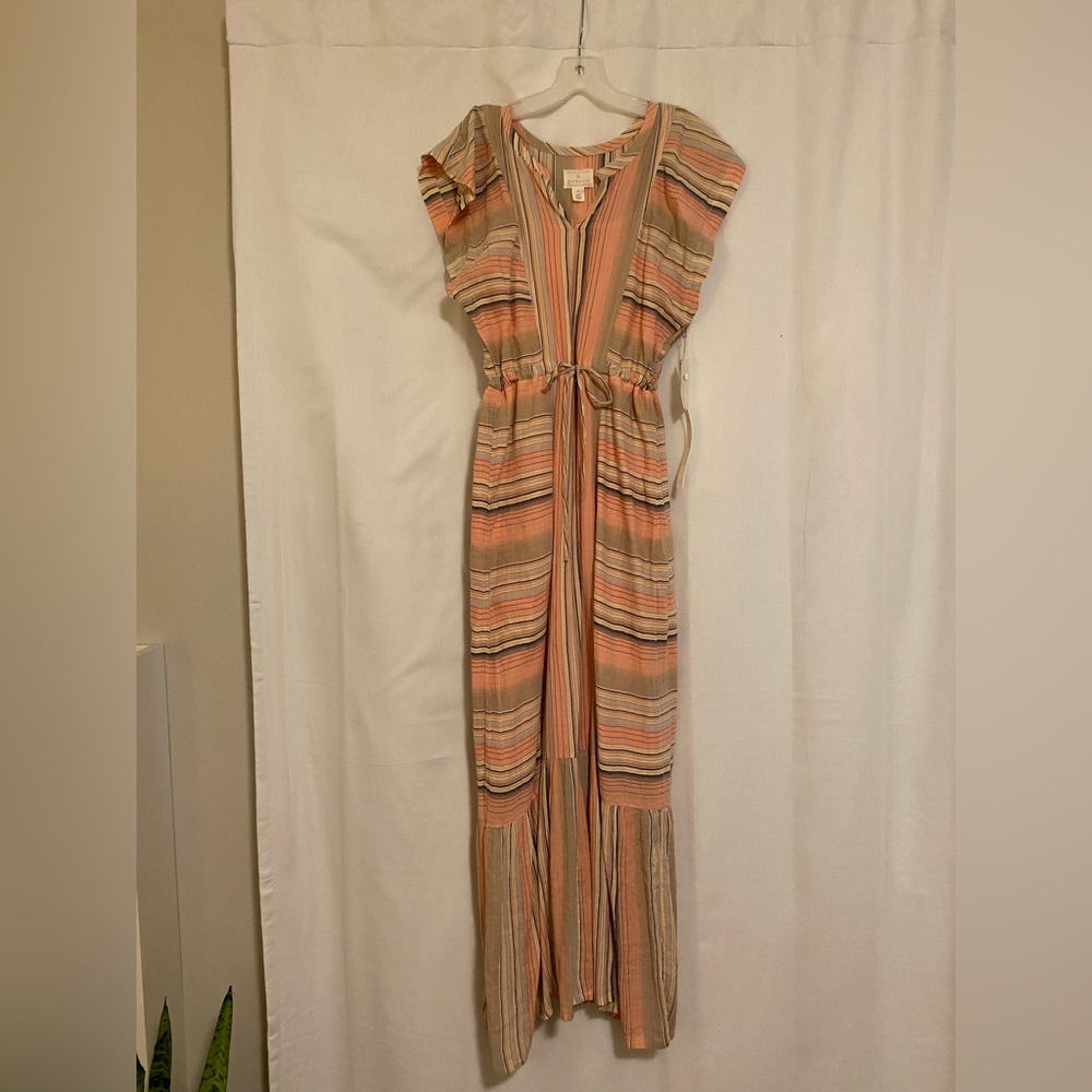 NWT Caslon striped maxi dress